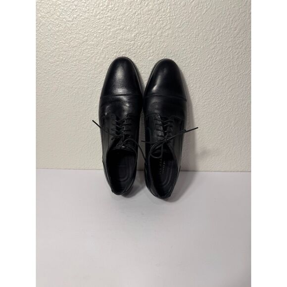 Cole Haan Men’s Cap Toe Oxford Shoes Black Leather Size 12 Grand.OS